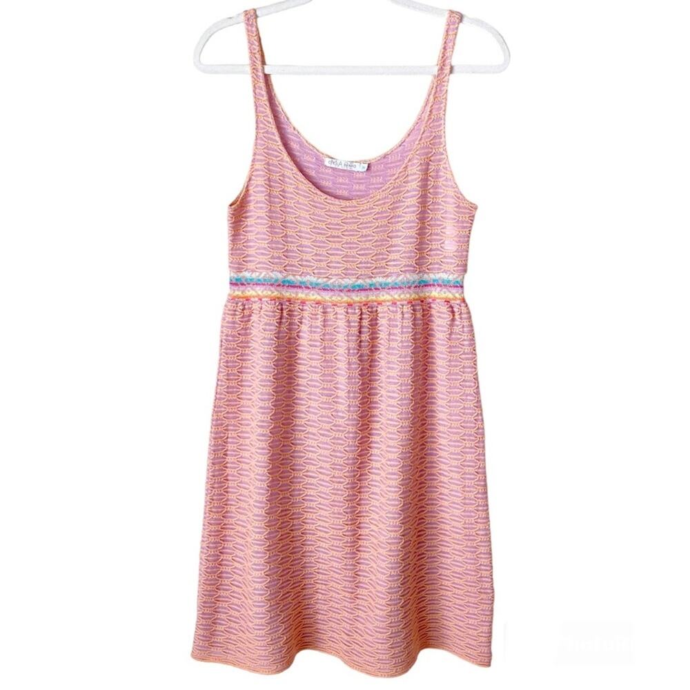 Cecilia Prado Mare | Sleeveless Scoop Neck Textured Knit Dress Pink Purple M